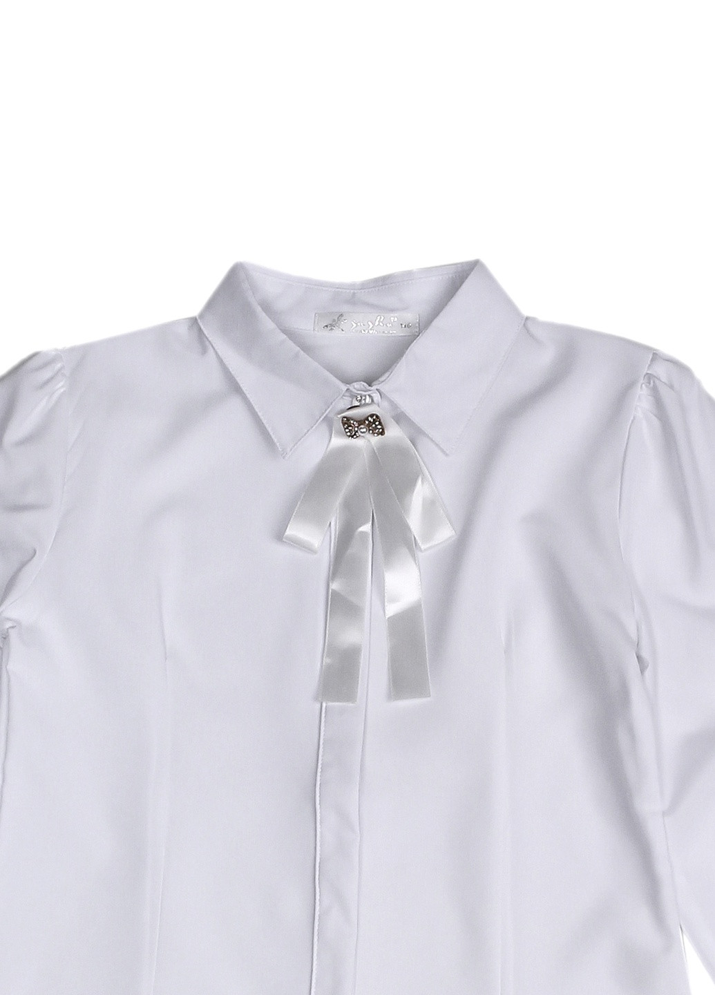 Блуза Sasha однотонна біла кежуал