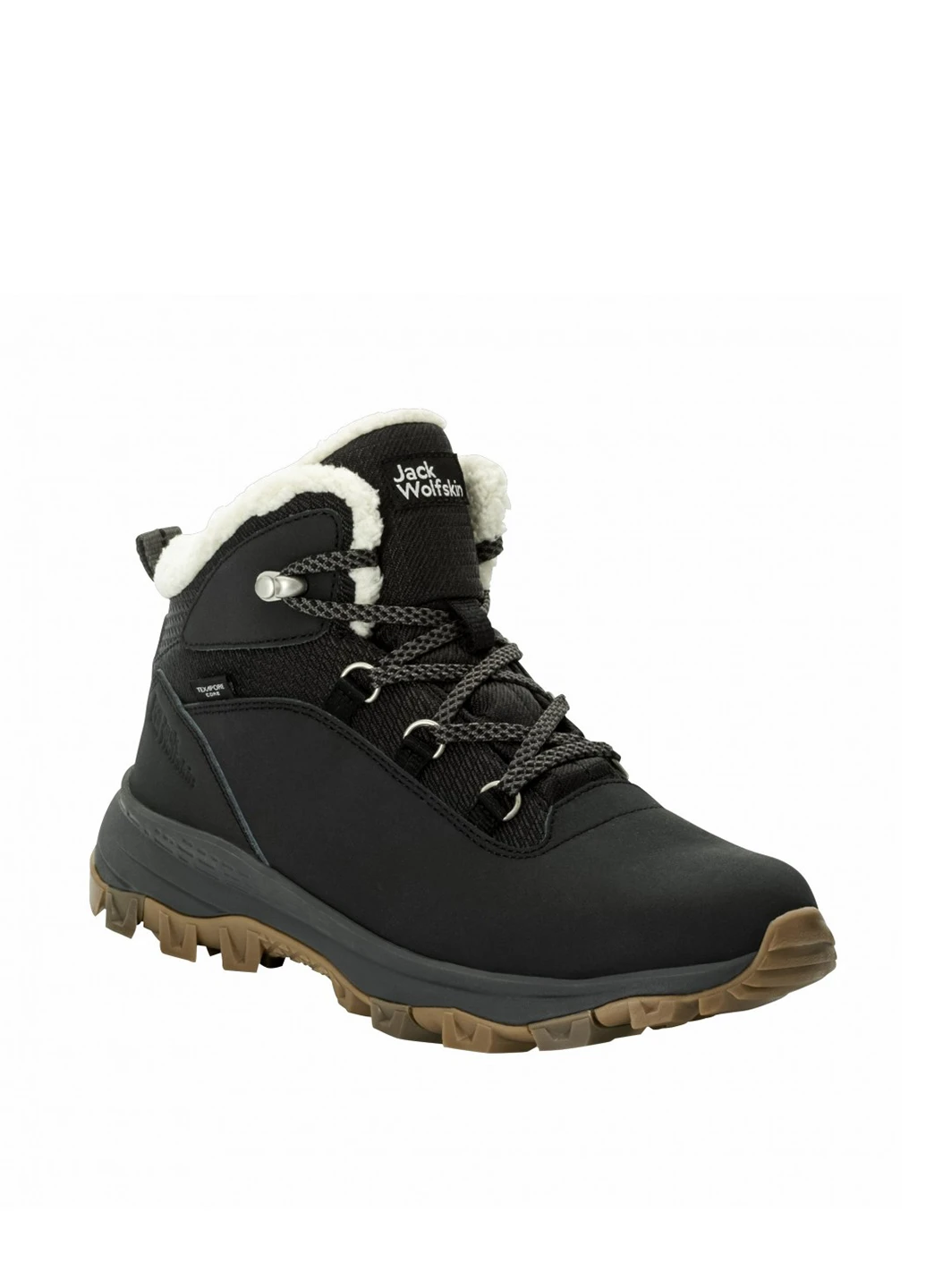 Осенние ботинки Jack Wolfskin с мехом из искусственной замши, мембранные, тканевые