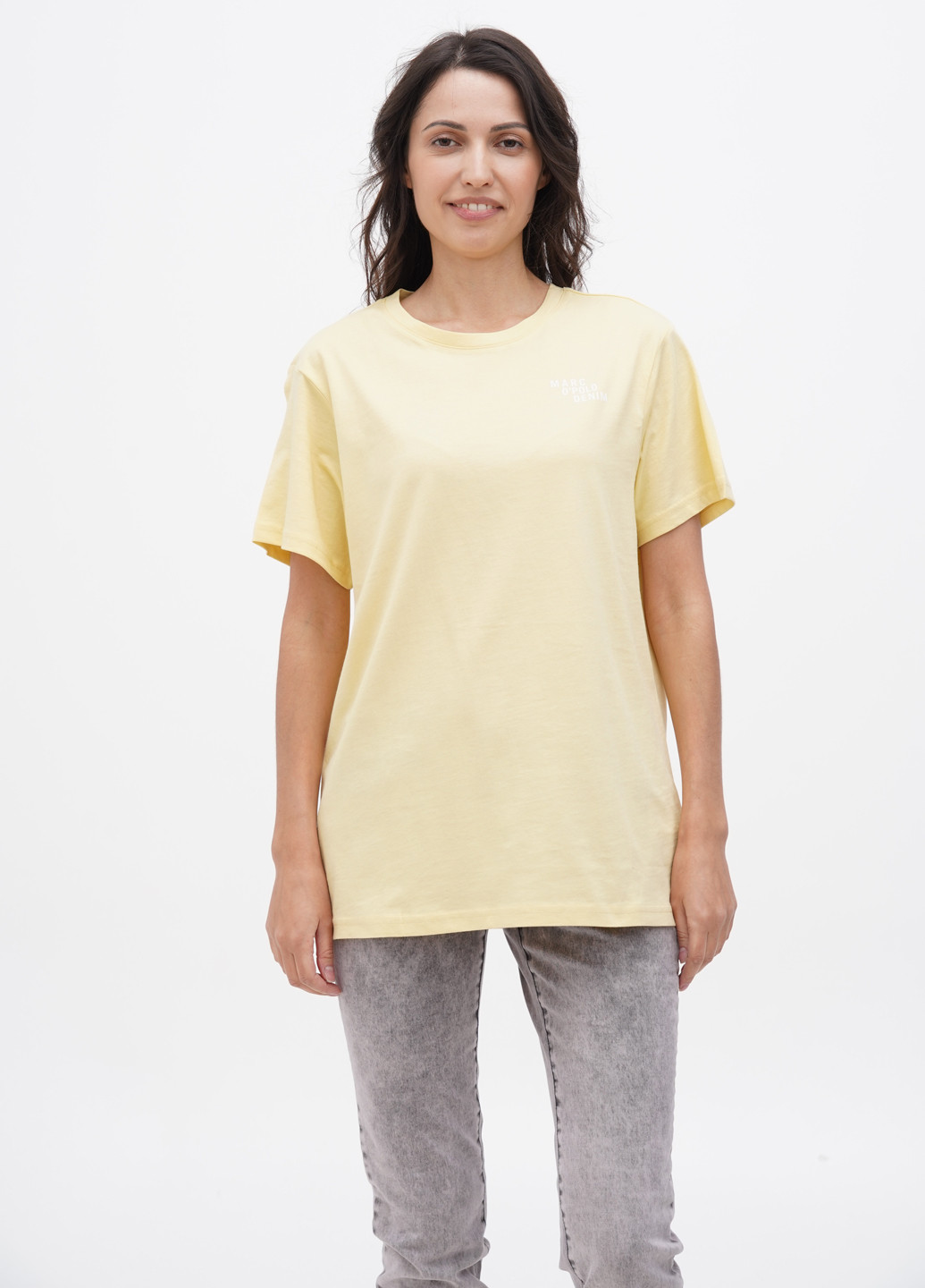 Светло-желтая летняя футболка Marc O'Polo
