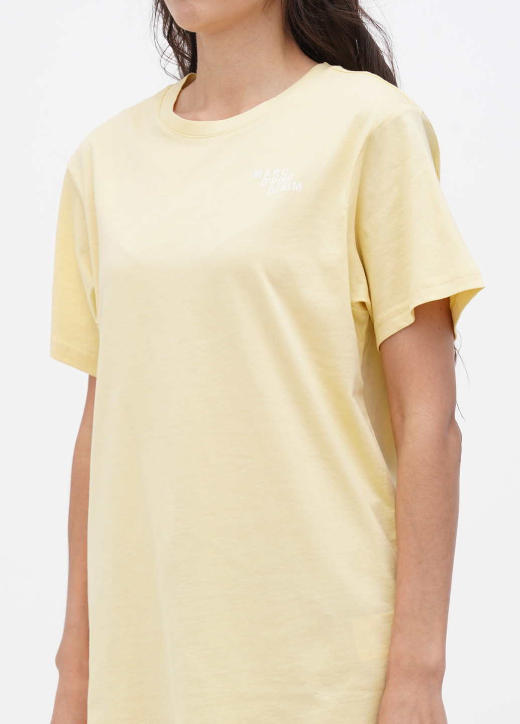 Светло-желтая летняя футболка Marc O'Polo