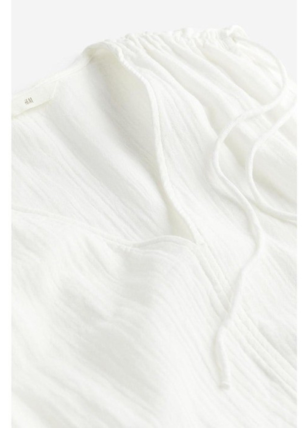 Молочное кэжуал платье H&M однотонное