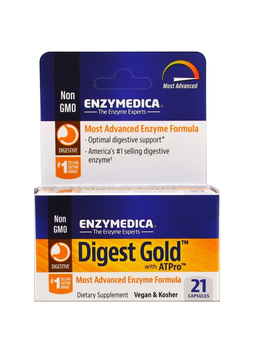 Ферменти травлення, Digest Gold з ATPro,, 21 капсула Enzymedica (255408316)