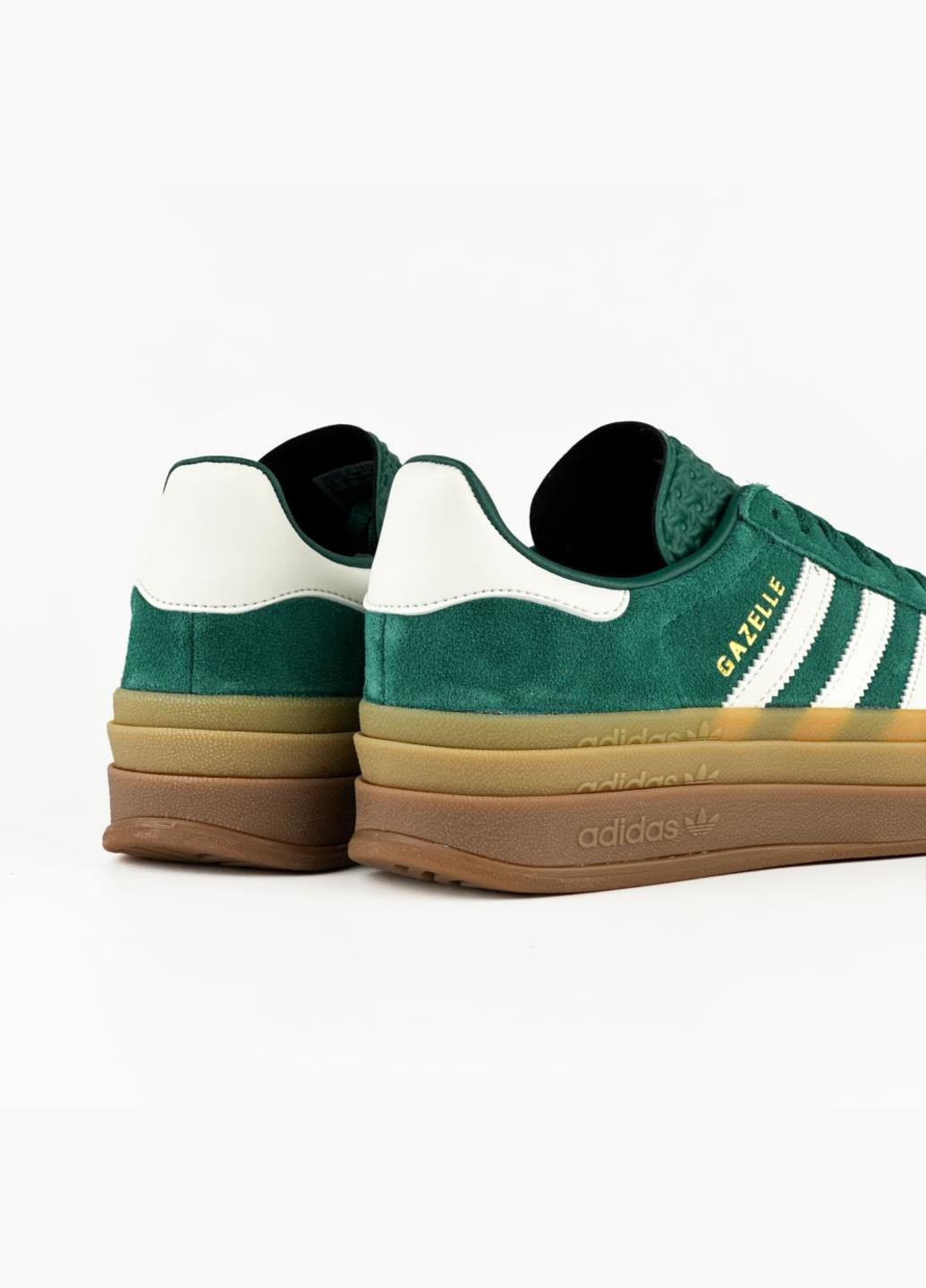 Кроссовки JI0325 adidas Gazelle Bold зелёные демисезоны (317223844)