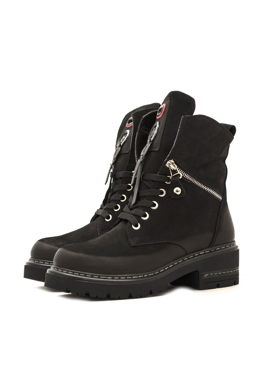 Зимние ботинки Donna Ricco со шнуровкой из натурального нубука