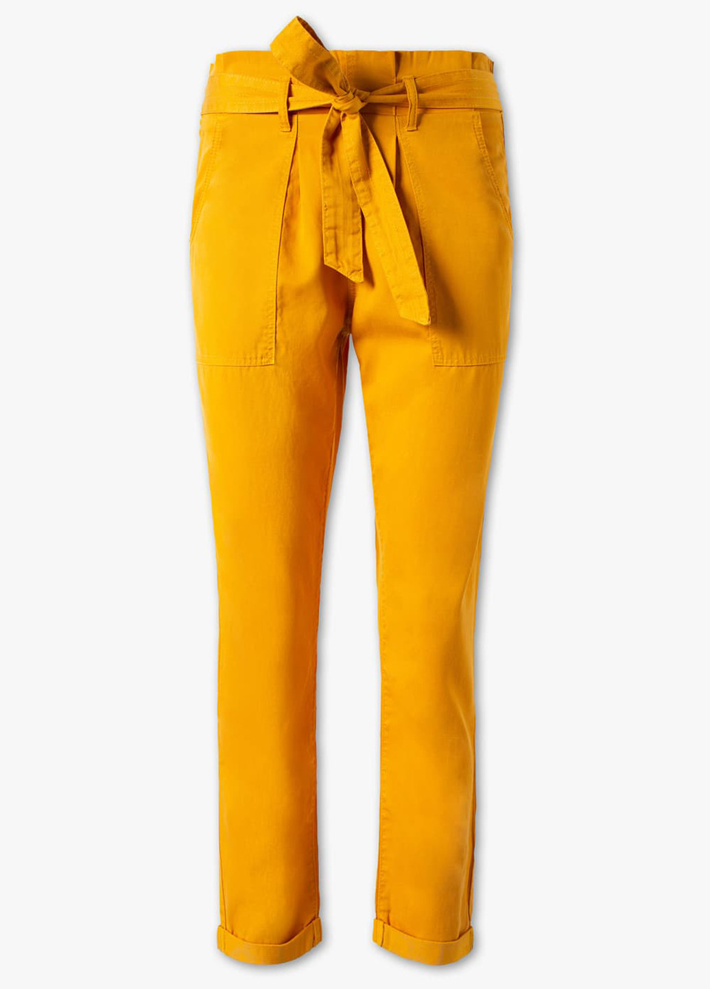 Горчичные кэжуал летние каррот, укороченные брюки C&A