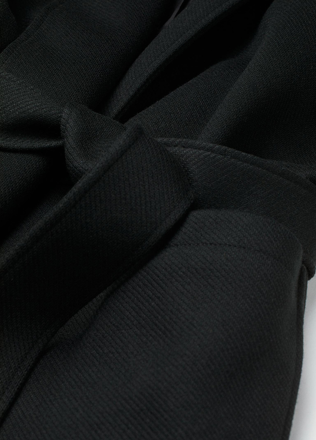 Черное демисезонное Пальто подовжене H&M