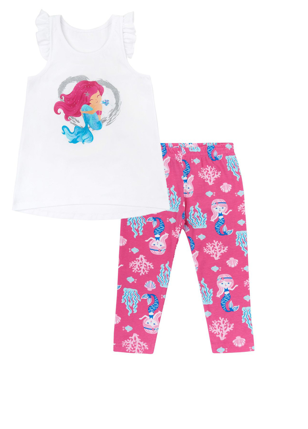 Комбинированный летний комплект (туника, леггинсы) Ляля