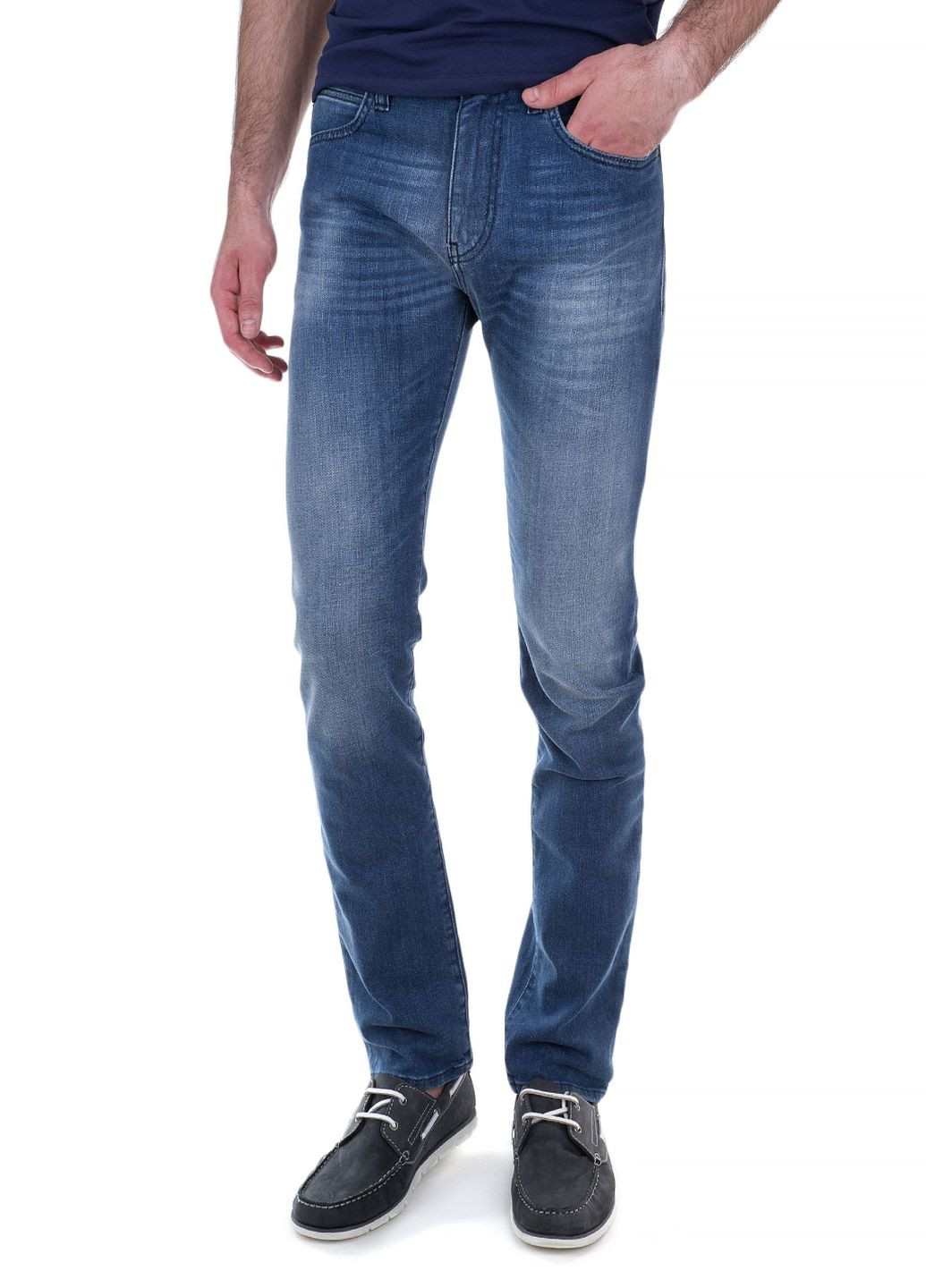 Синие летние джинсы Armani Jeans