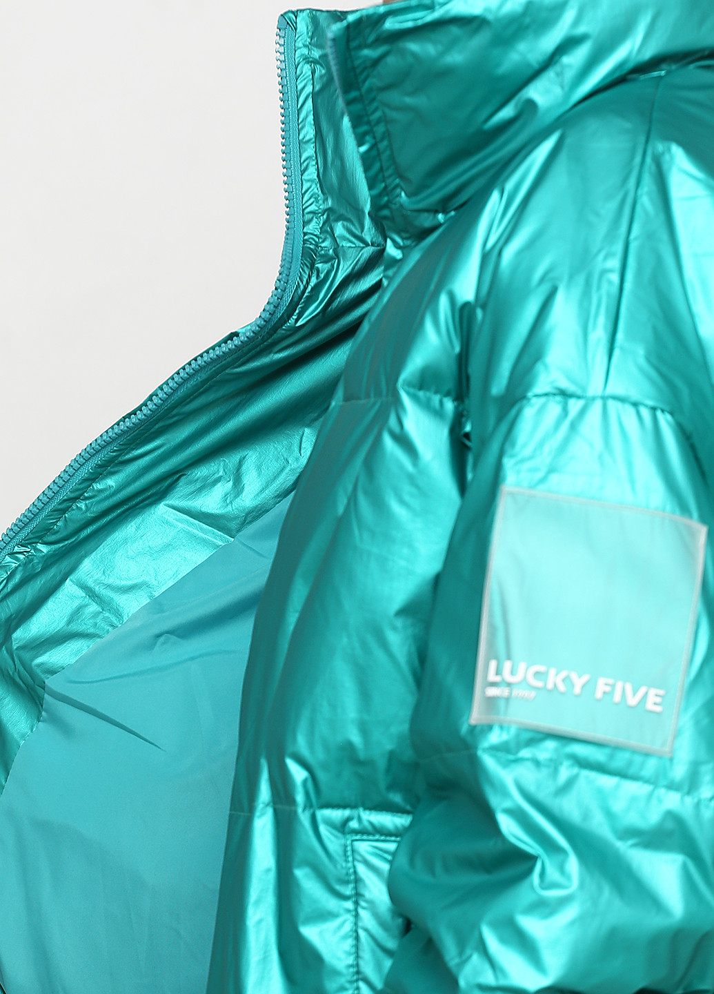 Зелена демісезонна куртка Lucky five