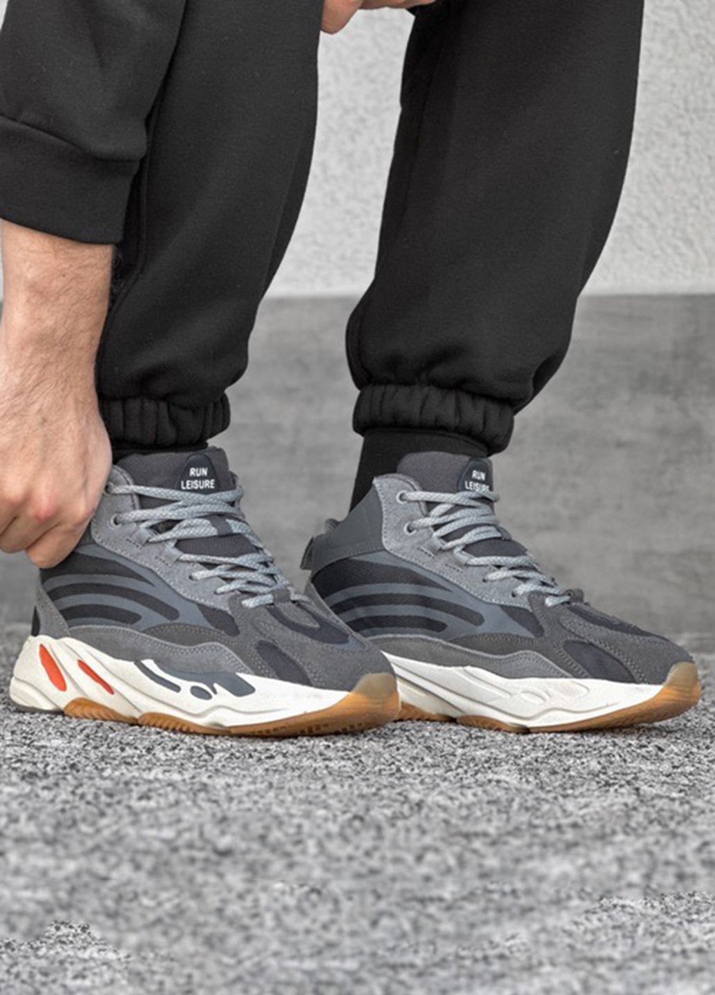 Серые демисезонные кроссовки No Brand