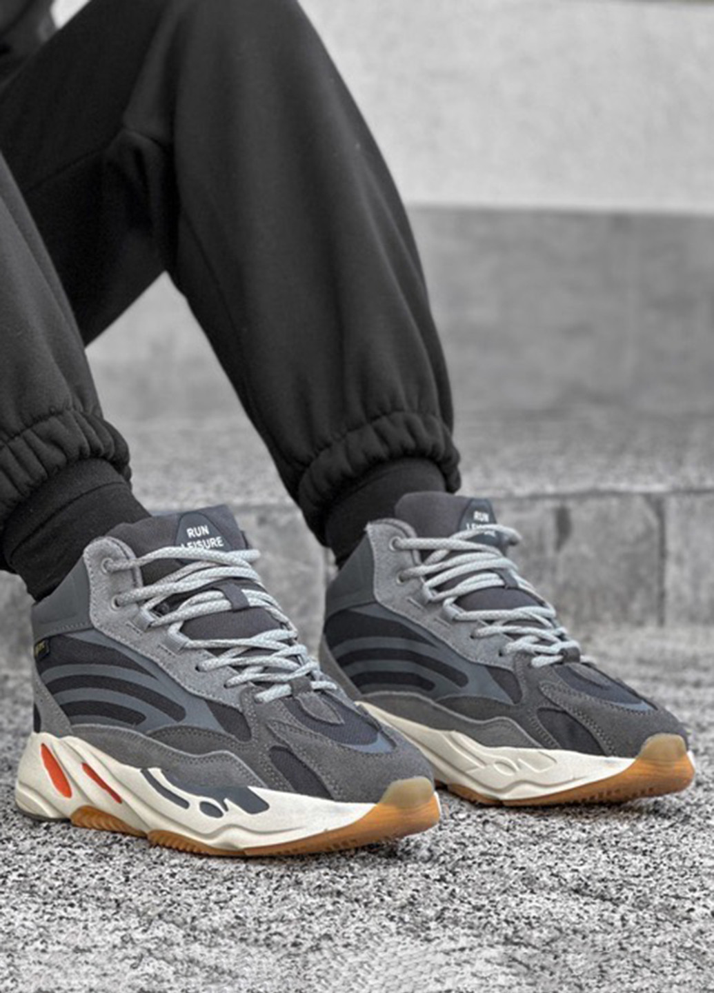 Серые демисезонные кроссовки No Brand