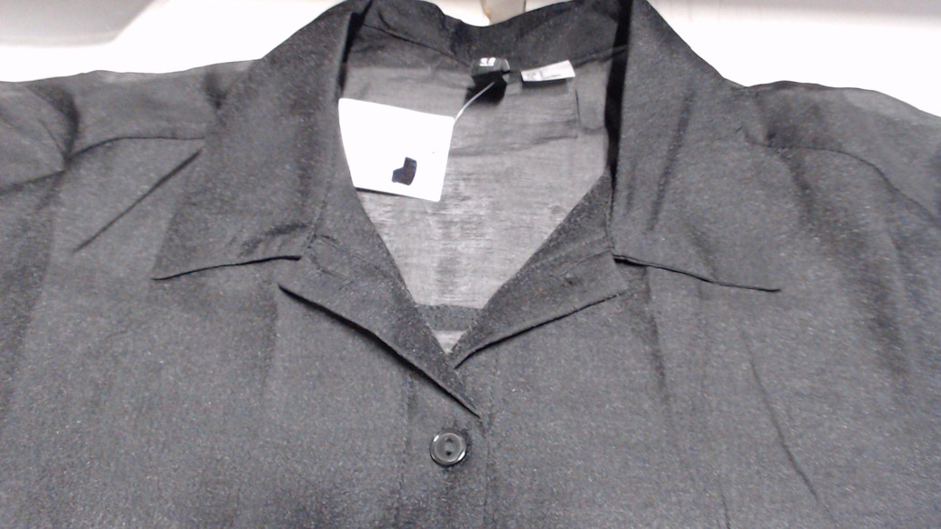 Черная кэжуал рубашка однотонная H&M