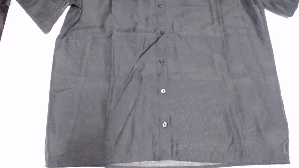 Черная кэжуал рубашка однотонная H&M