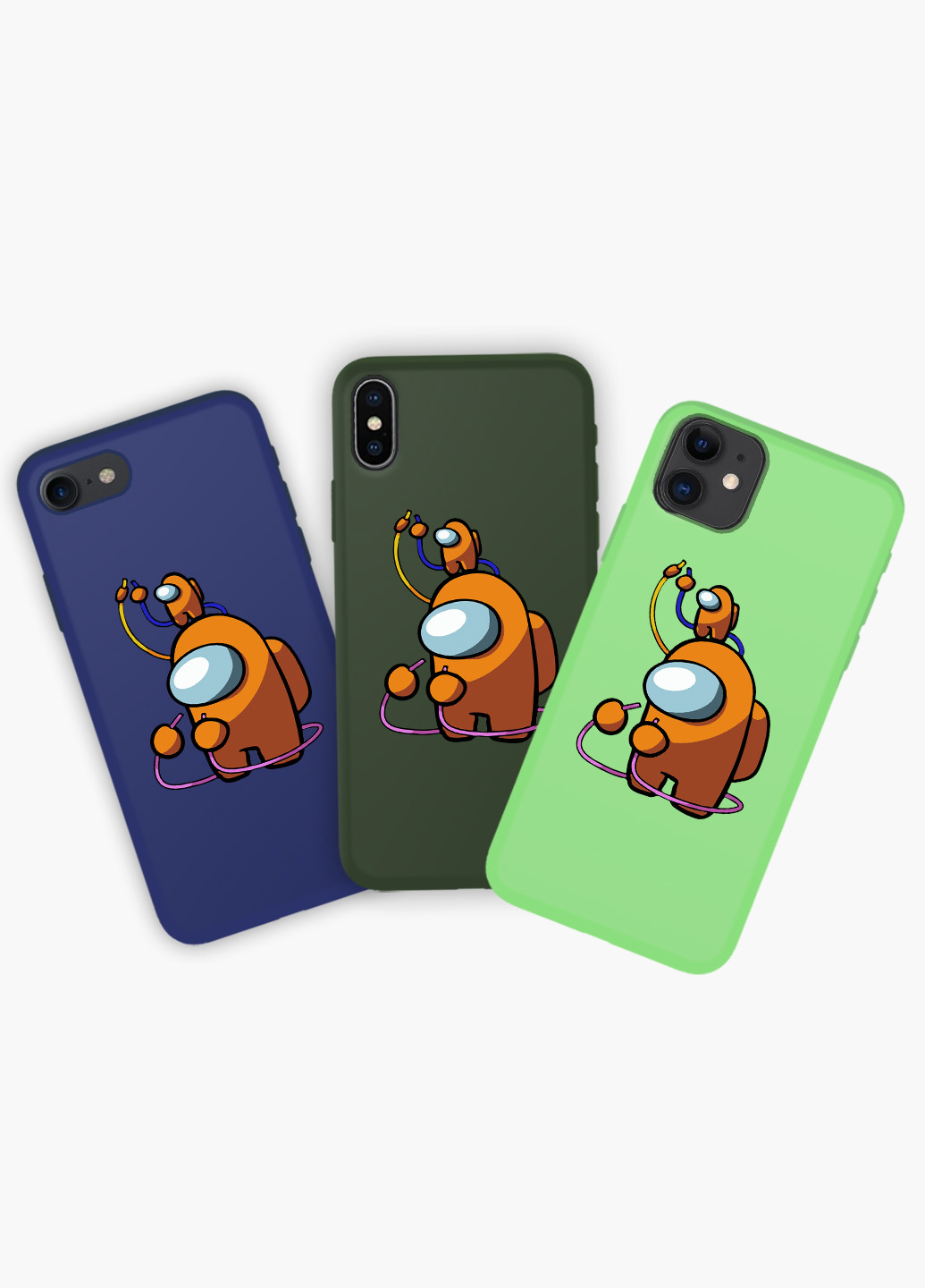 Чехол силиконовый Apple Iphone 7 Амонг Ас Оранжевый (Among Us Orange) (17361-2413) MobiPrint (219566165)