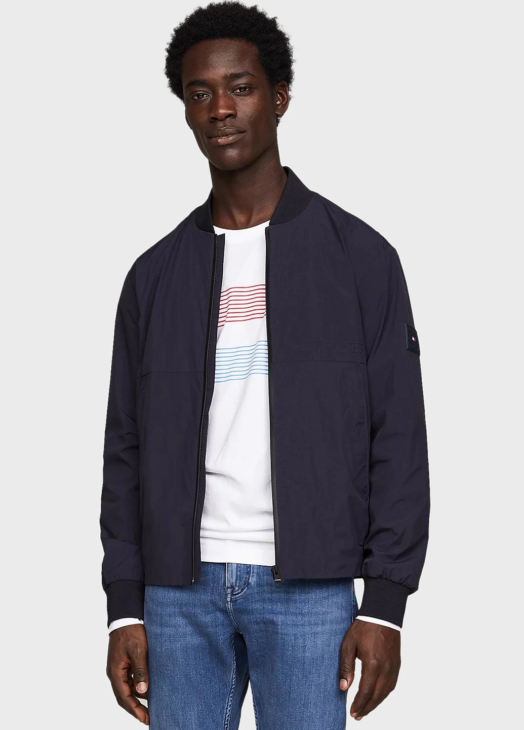 Бомбер Tommy Hilfiger на молнии (307028366)