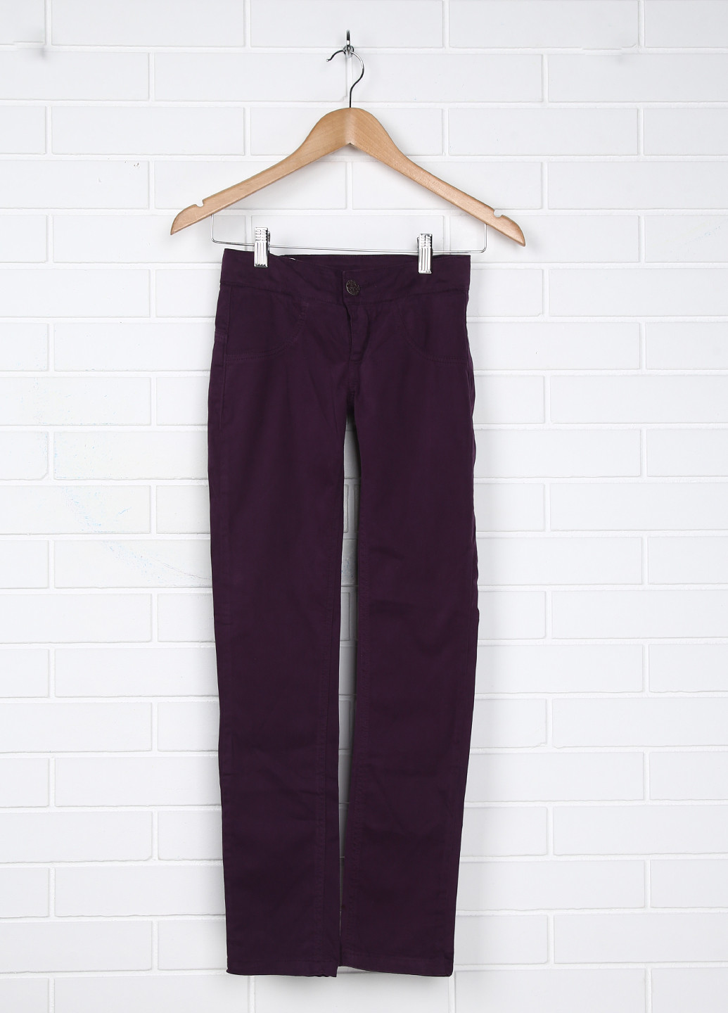 Фиолетовые кэжуал демисезонные зауженные брюки BW