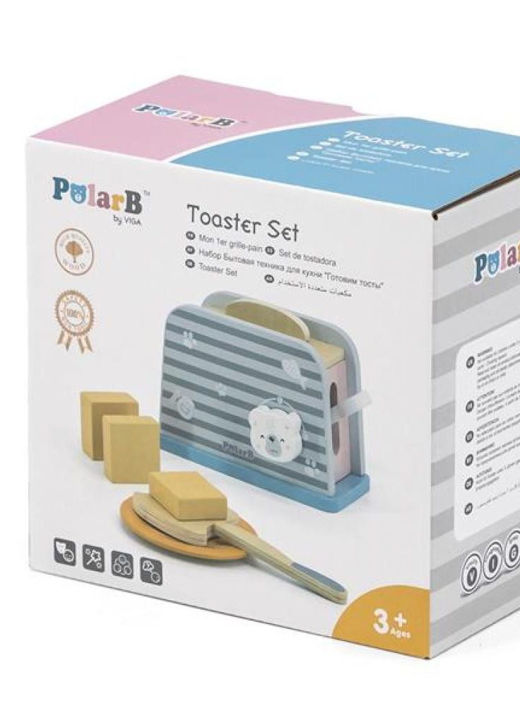 Игровой набор кулинара PolarB Тостер (44017) Viga Toys кулінара polarb тостер (202365258)