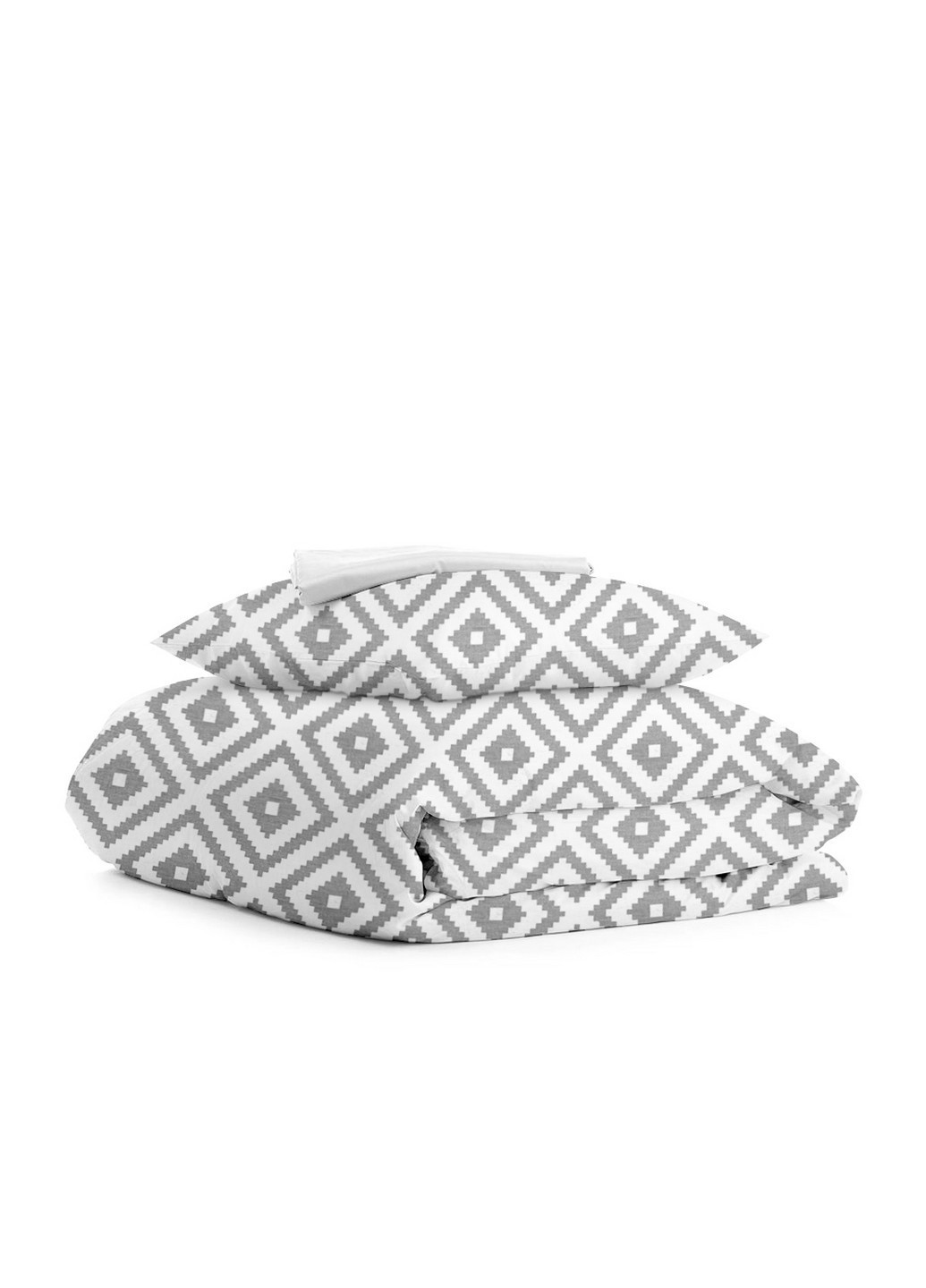 Подростковое постельно бельё ORNAMENT GREY WHITE (пододеяльник 160х220 см, наволочка 50х70 см, простынь 90х200х20 см) Cosas (251801373)