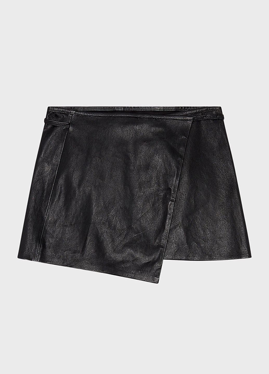 Черная кэжуал однотонная юбка Diesel на запах