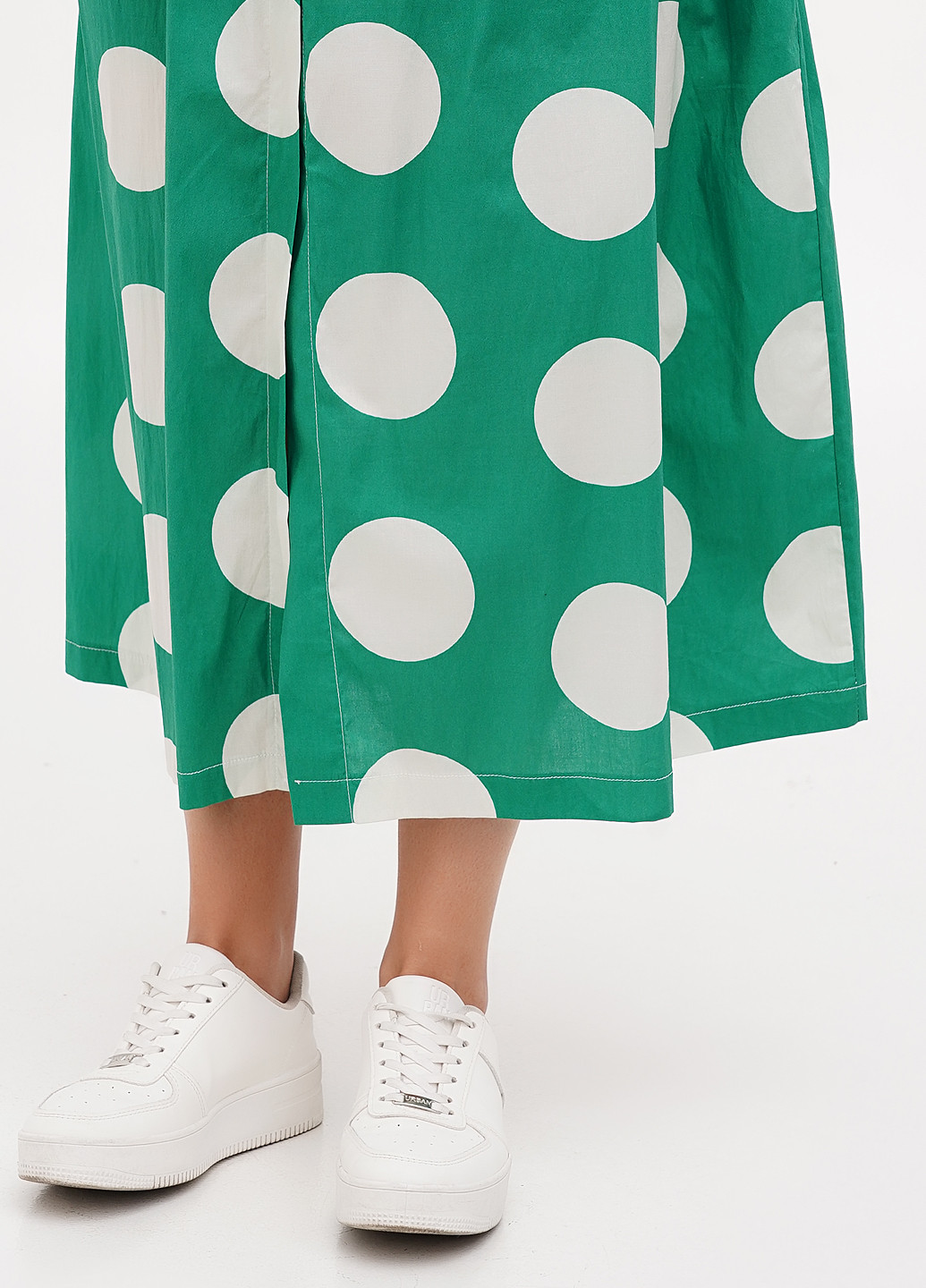 Зеленая кэжуал в горошек юбка Naiif
