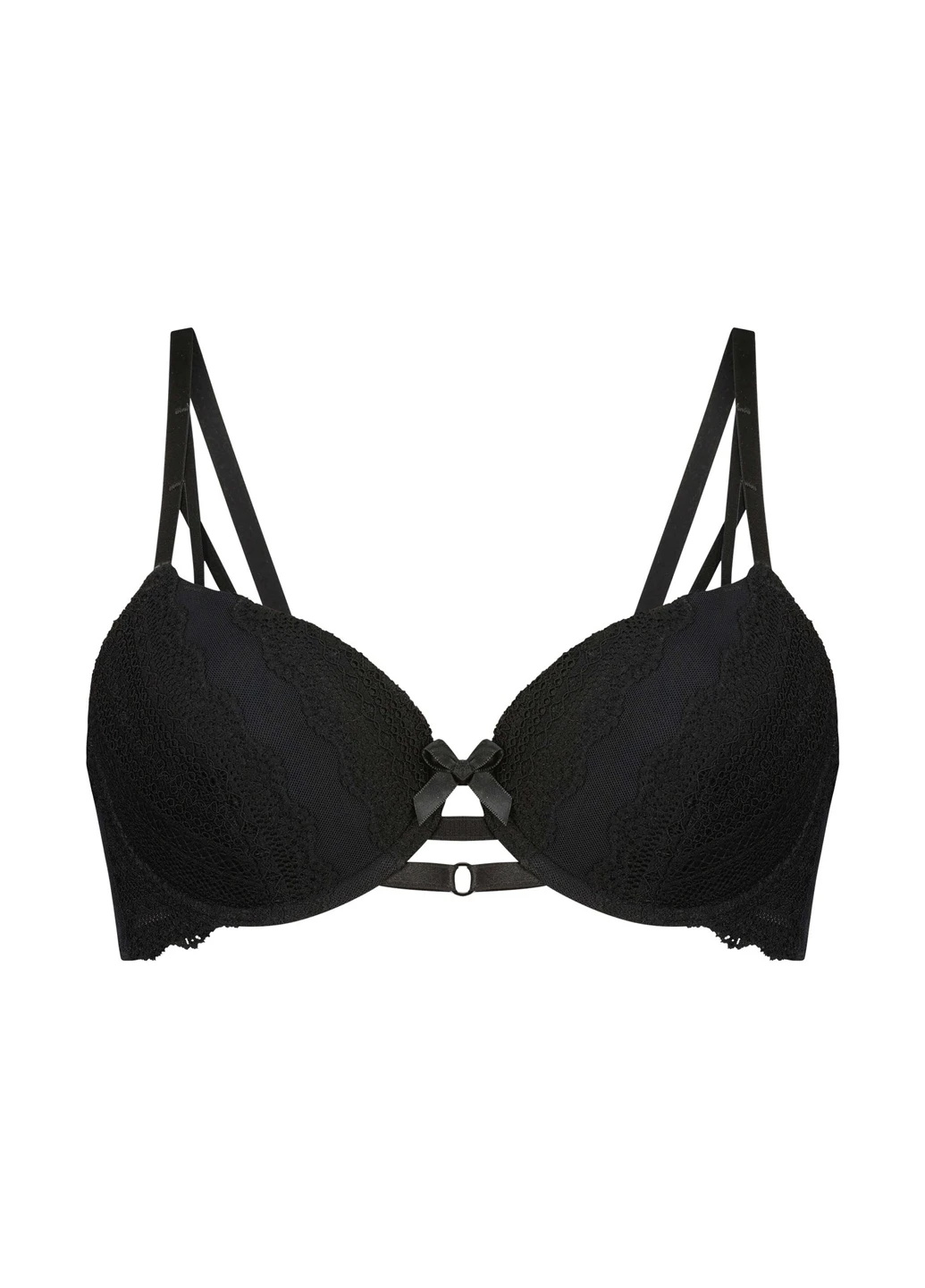 Чорний балконет бюстгальтер Hunkemoller з кісточками поліамід