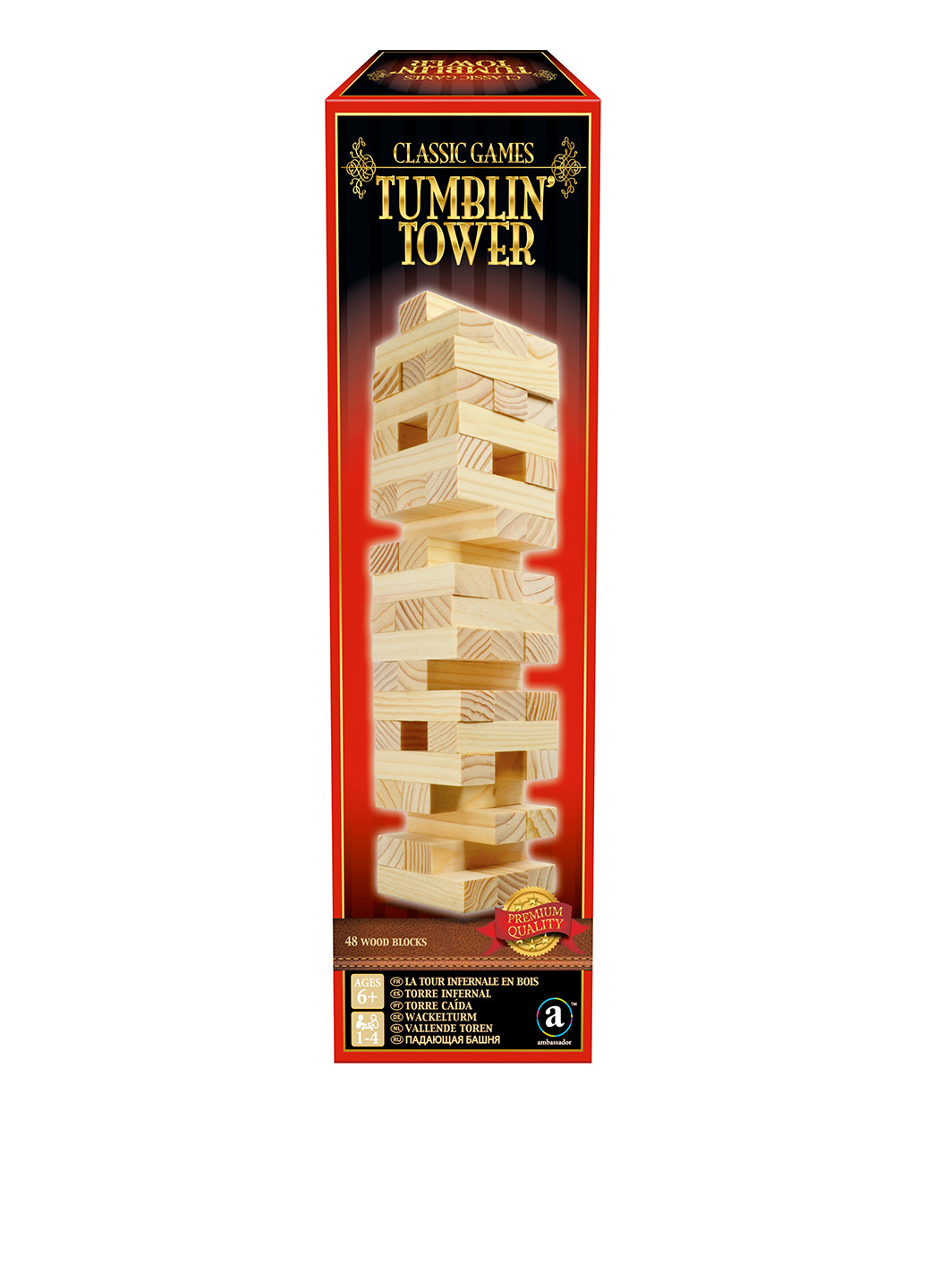 Дерев'яна вежа "Дженга" (42 деталі) Ambassador (203617447)