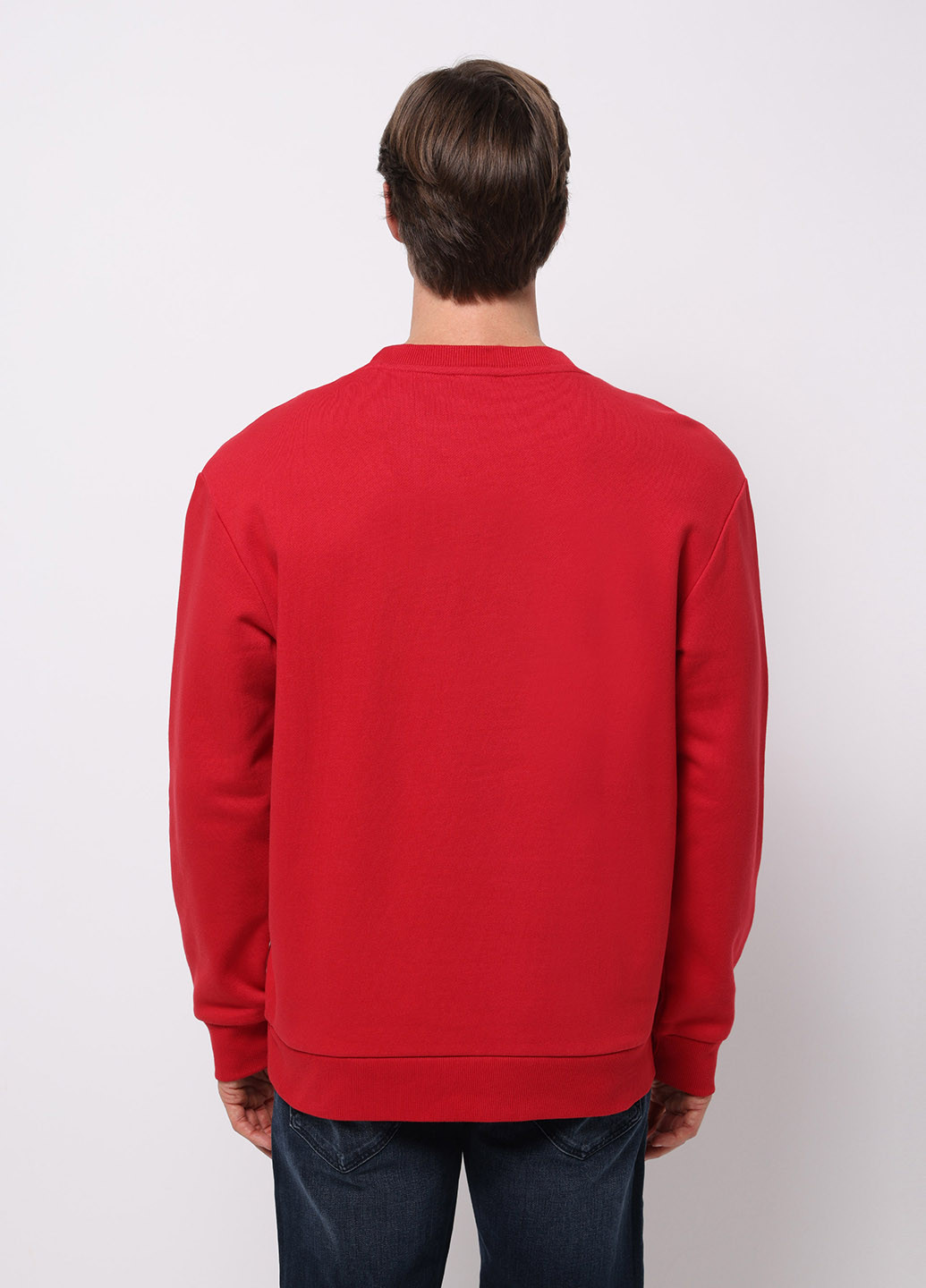 Красный свитшот Colin's надпись без декора (368131077)