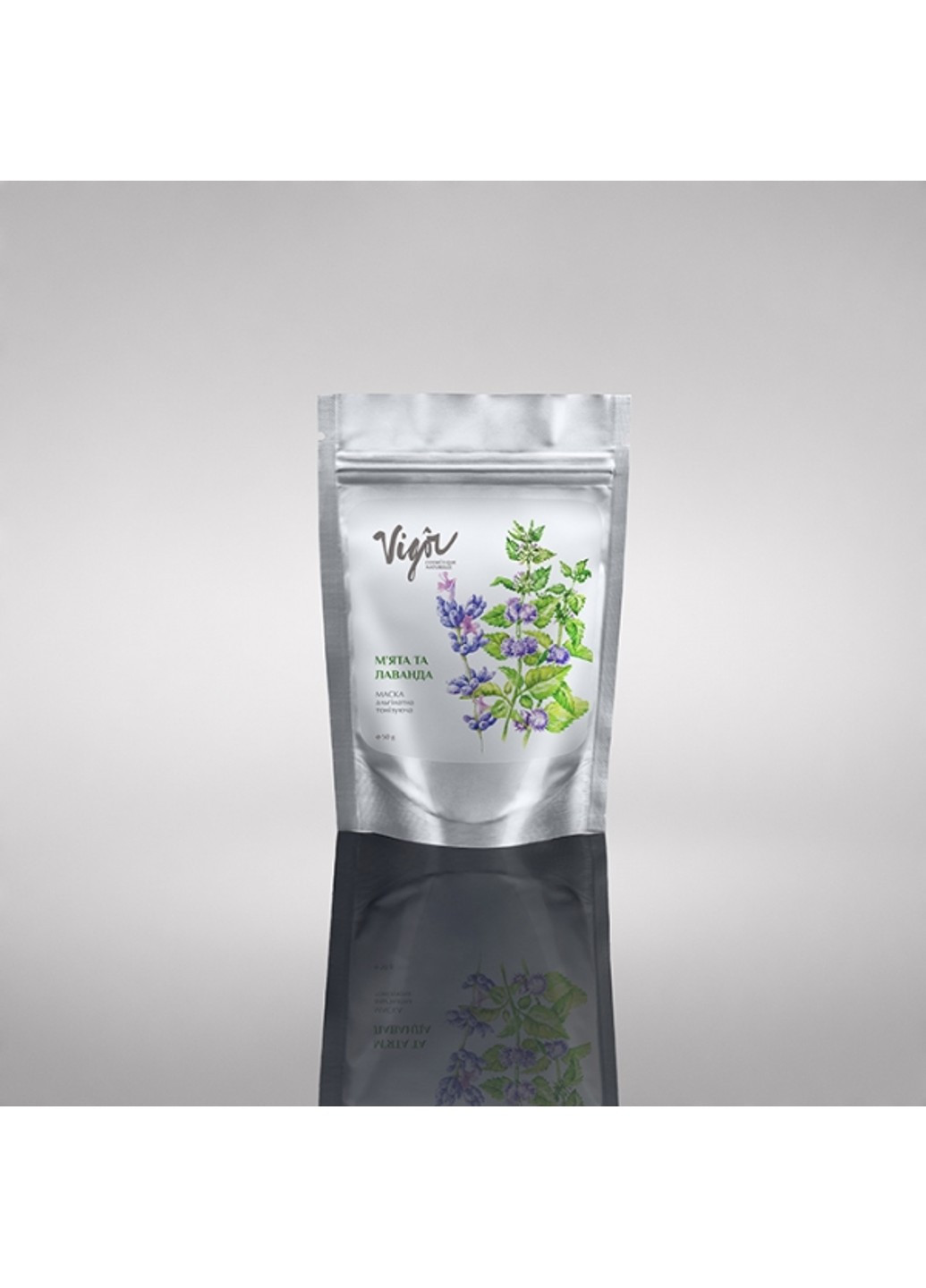 Тонизирующая альгинатная маска Мята и Лаванда 50 г Vigor (253853383)