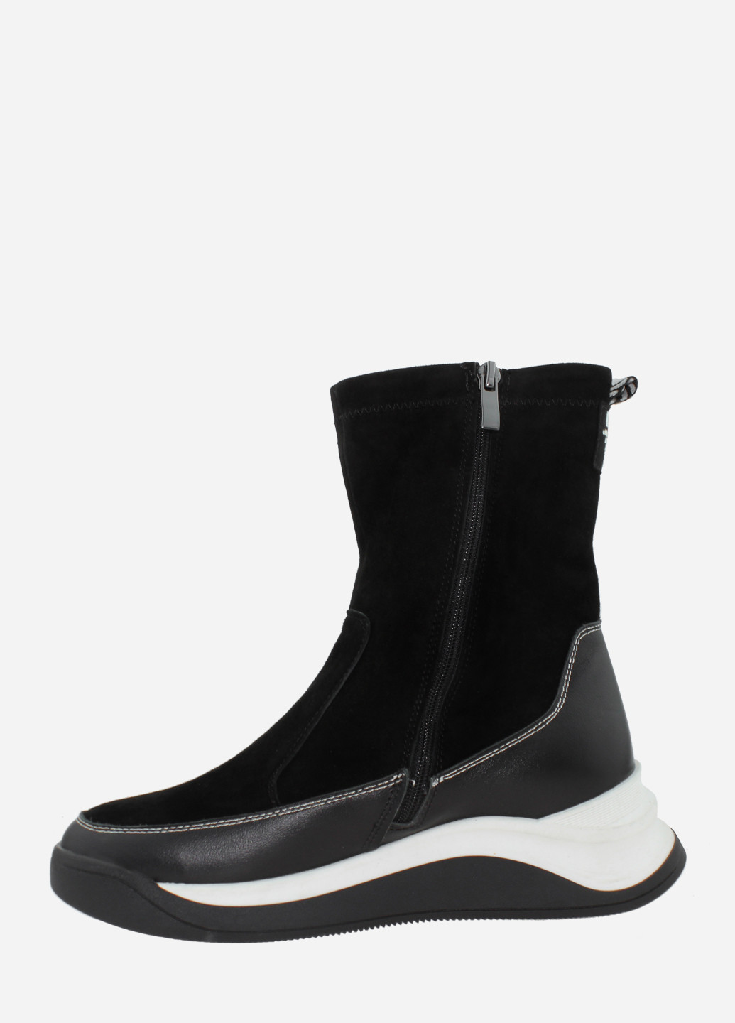 Зимние ботинки re2688 черный El passo из натуральной замши