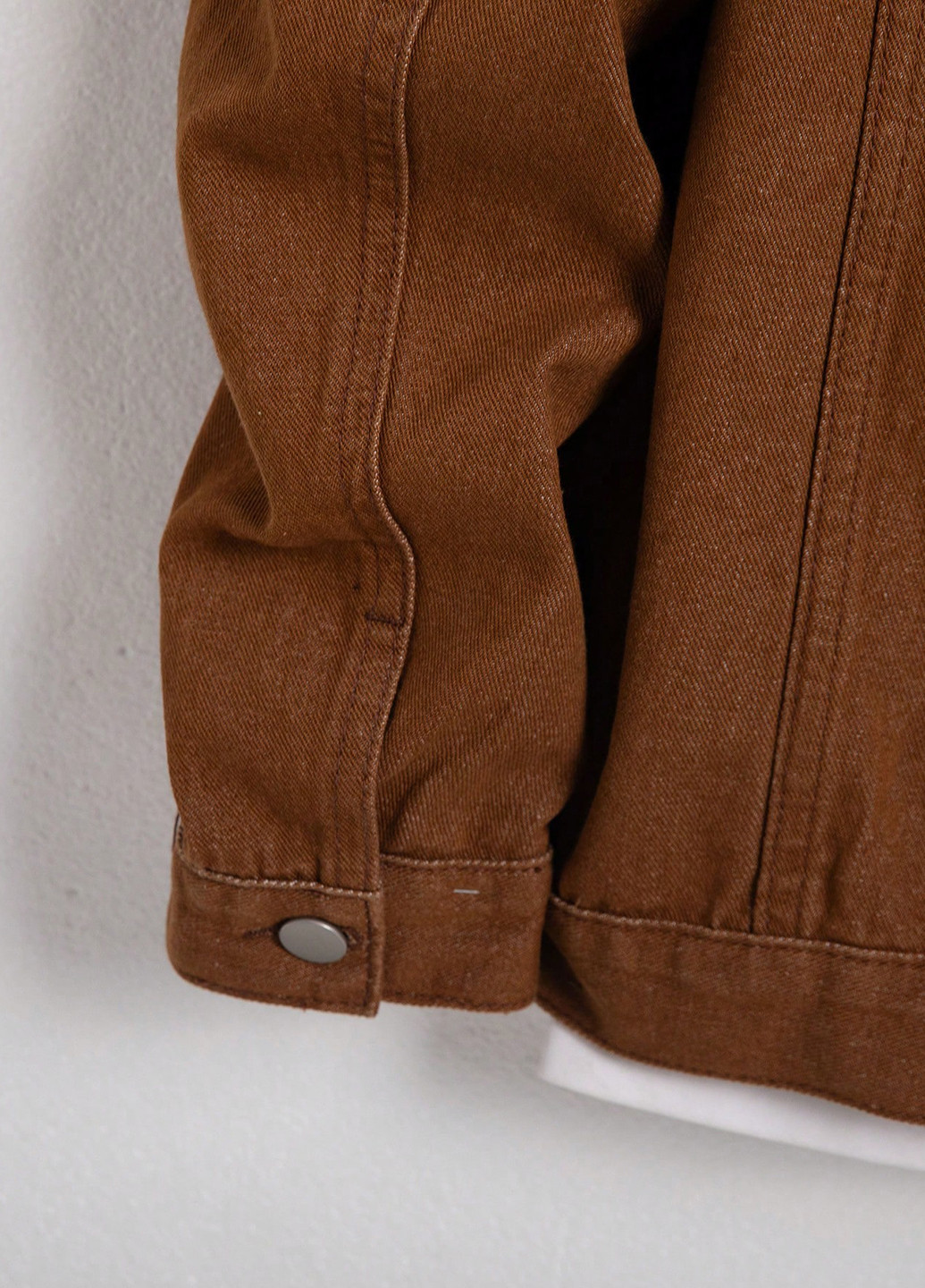 Коричневая демисезонная куртка куртка-пиджак SHEIN