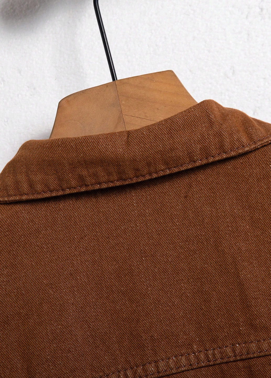 Коричневая демисезонная куртка куртка-пиджак SHEIN