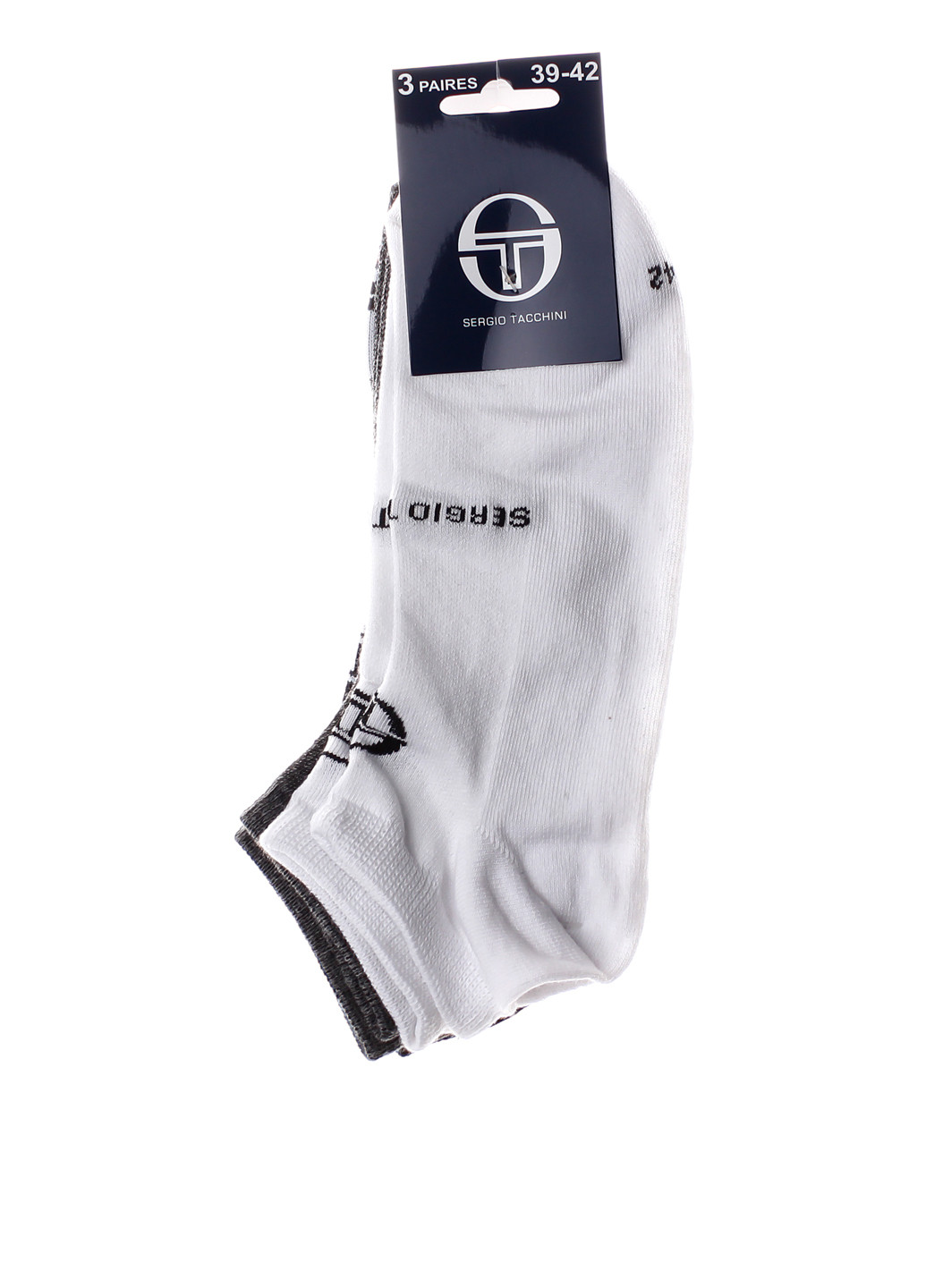 Шкарпетки (3 пари) Sergio Tacchini з ущільненім носком логотипи комбіновані спортивні