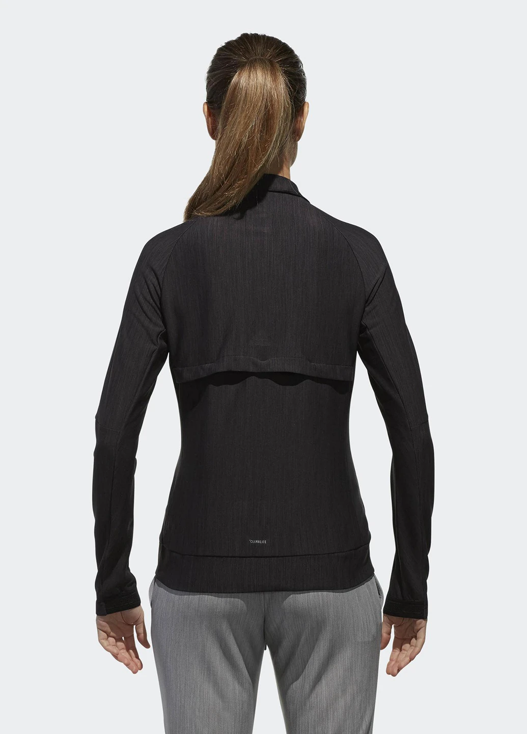 Черная демисезонная куртка adidas