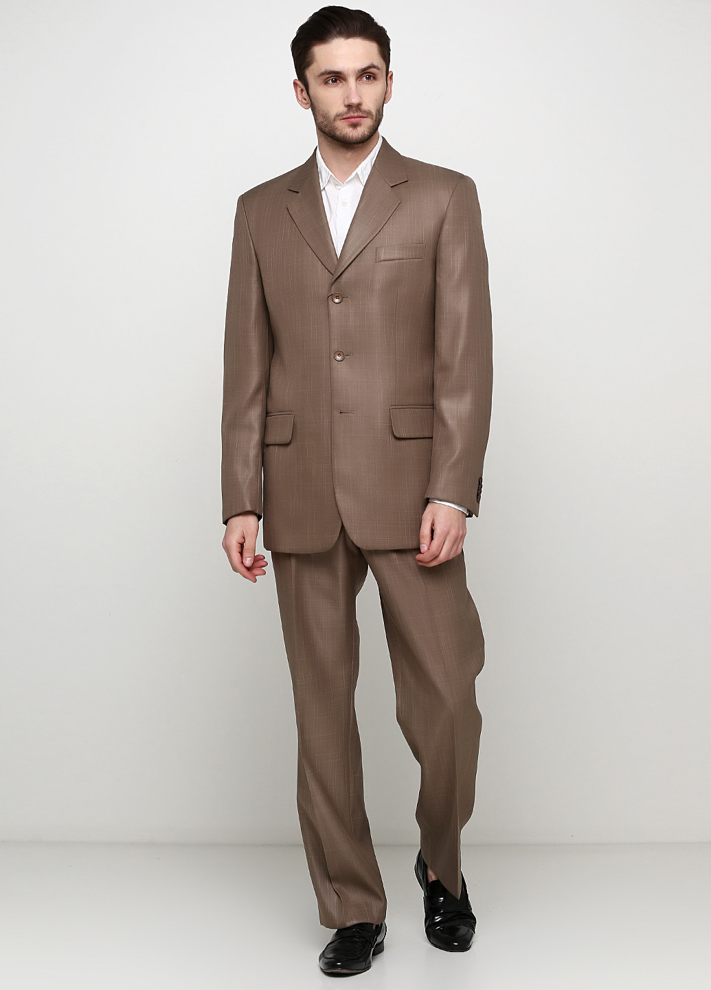 Бронзовый демисезонный костюм (пиджак, брюки) брючный Galant