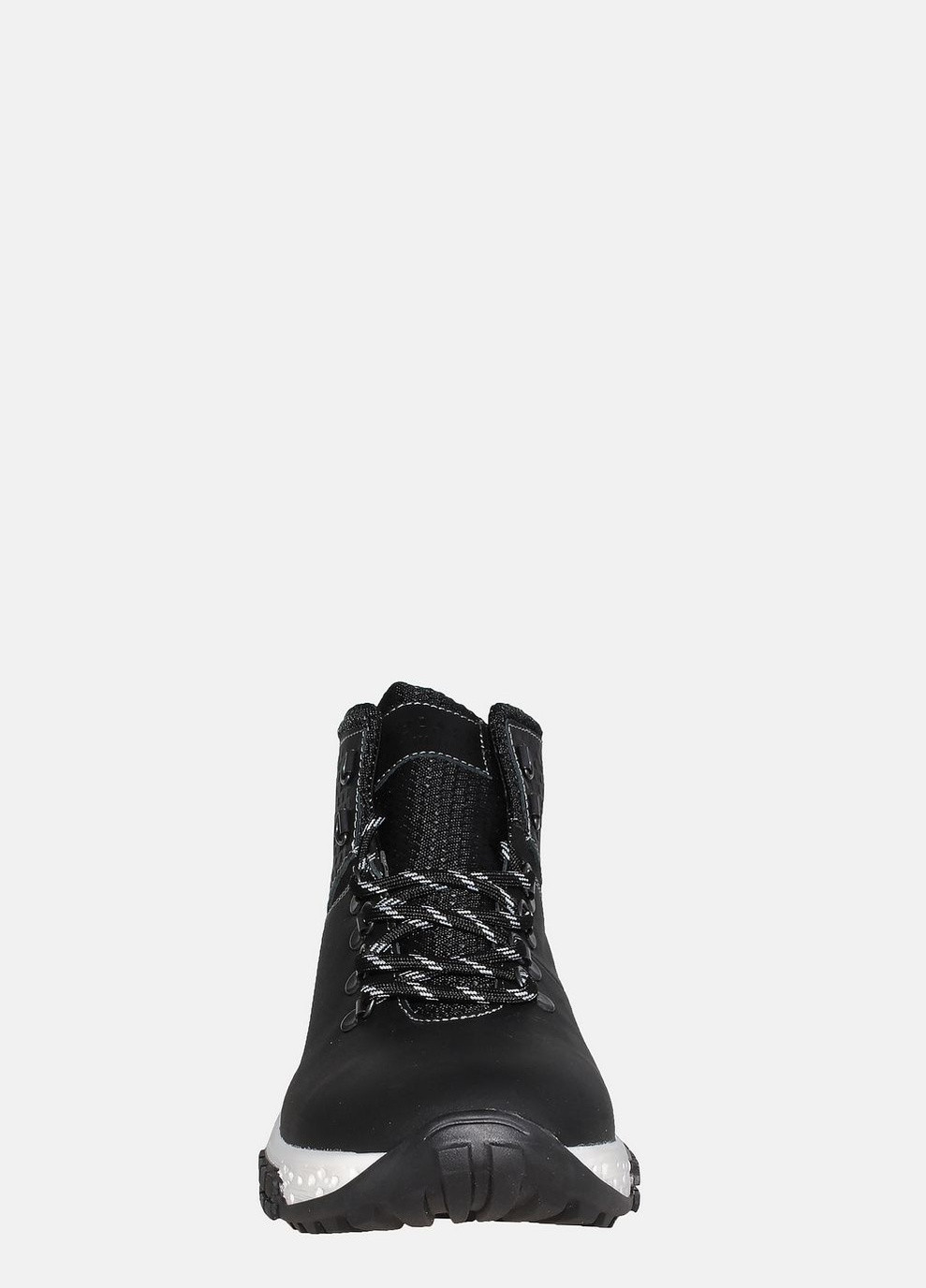 Черные зимние ботинки 820винт ч(б ) черный Fabiani