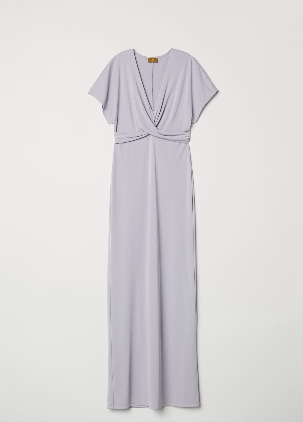 Світло-сіра вечірня сукня H&M однотонна
