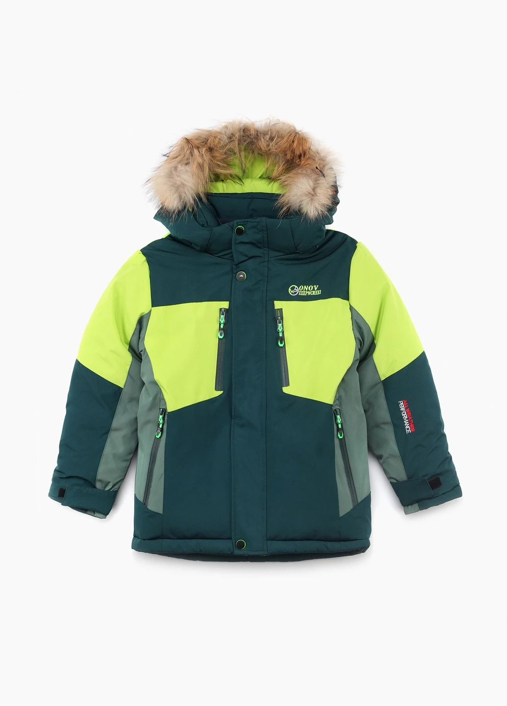 Зелена зимня куртка Snowgenius