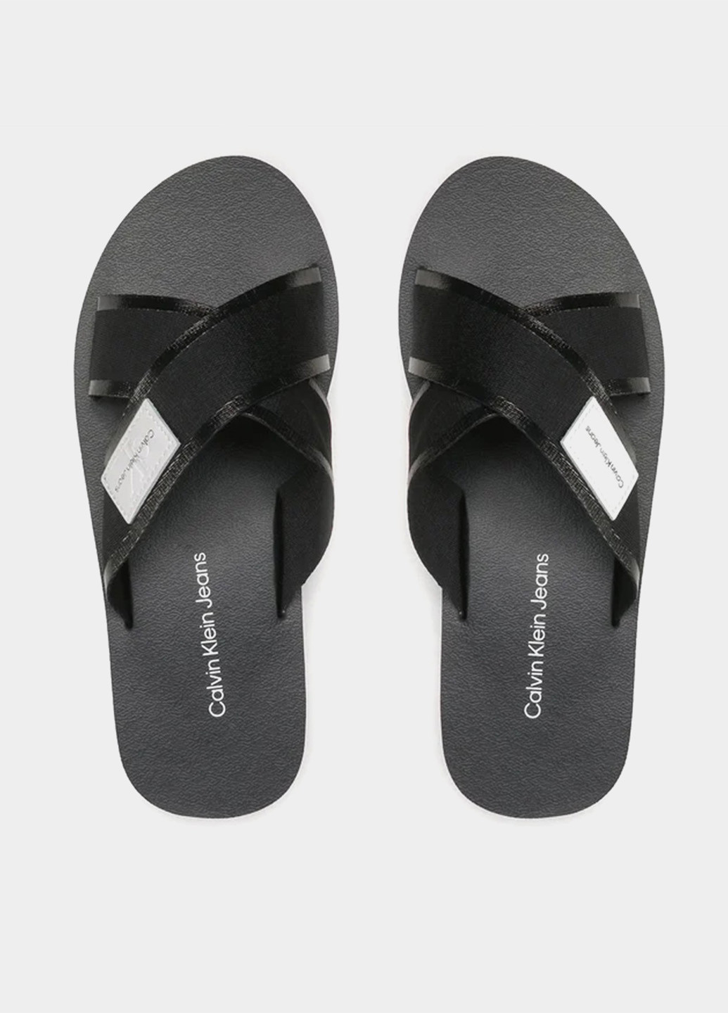 Черные кэжуал шлепанцы Calvin Klein