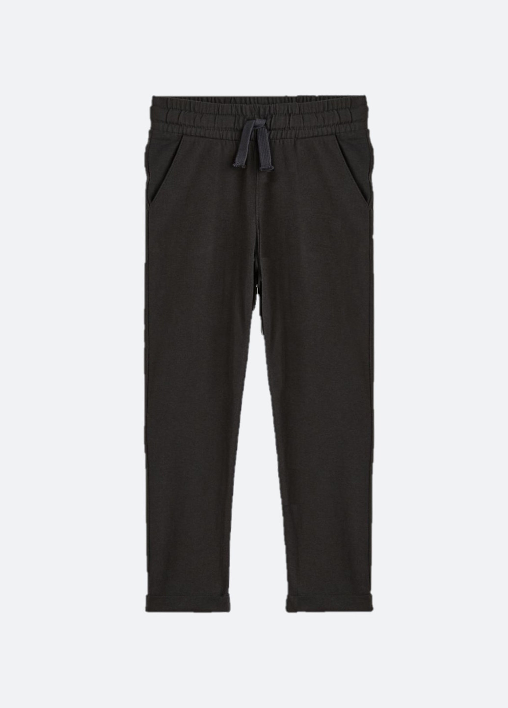 Темно-серые спортивные демисезонные брюки прямые H&M