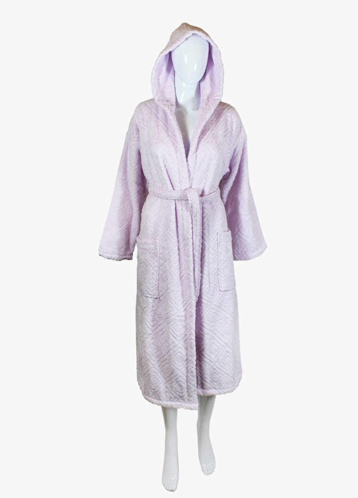 Халат махровый Berlin, светло-лиловый, размер S (3800980994040) Bulgaria-Tex плотность - 420 гр/м2 (251459956)