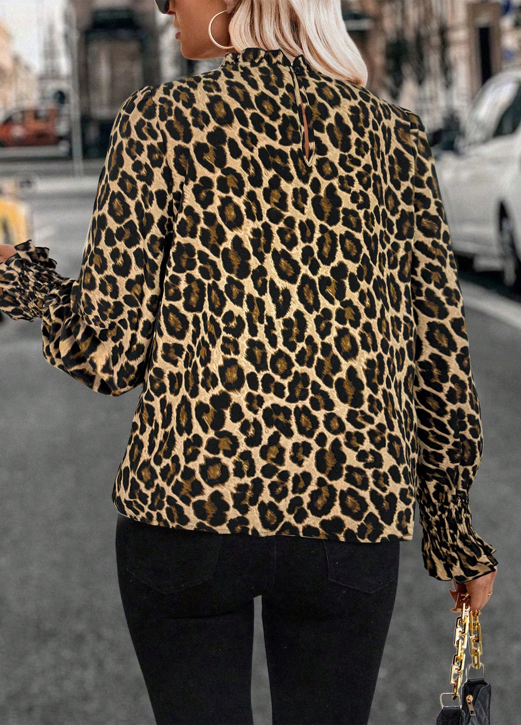 Коричневая блуза SHEIN