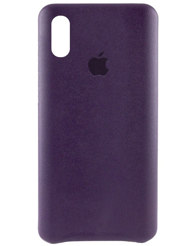 Шкіряний чохол PU Leather Case Logo (A) для Apple iPhone XS Max (6.5 ') Фіолетовий (is_00000041507_3) AHIMSA (229727101)