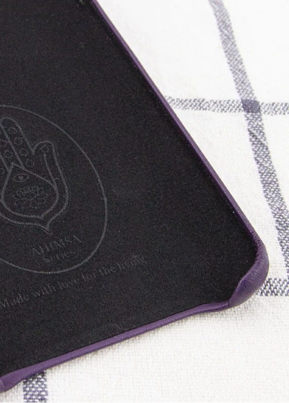 Шкіряний чохол PU Leather Case Logo (A) для Apple iPhone XS Max (6.5 ') Фіолетовий (is_00000041507_3) AHIMSA (229727101)
