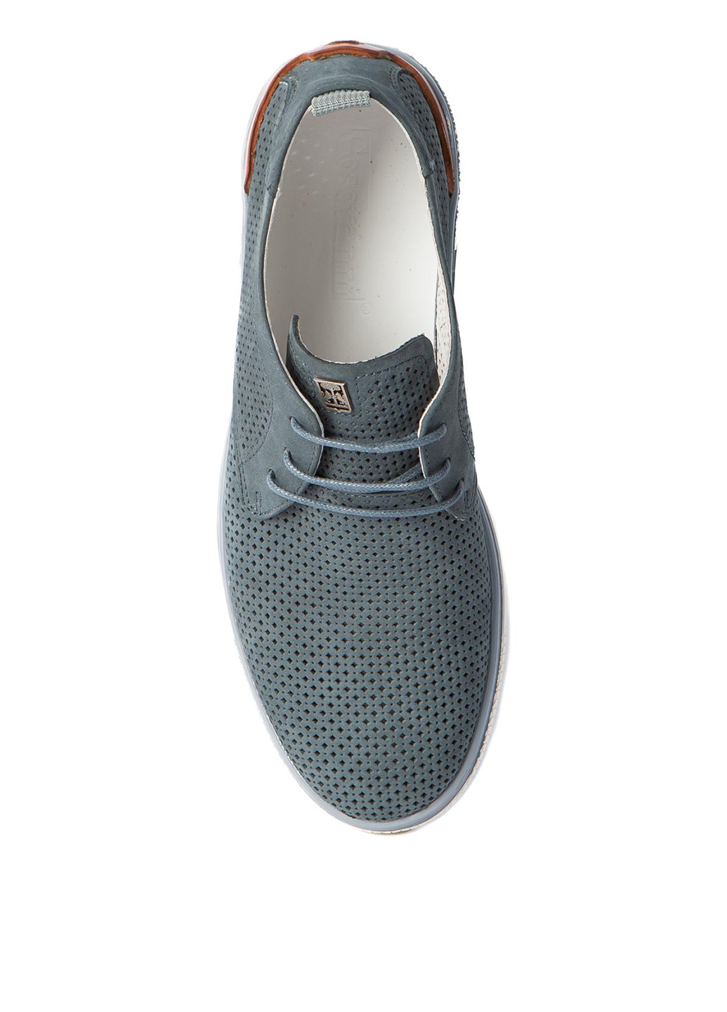 Серо-синие кэжуал туфли Cosottinni на шнурках