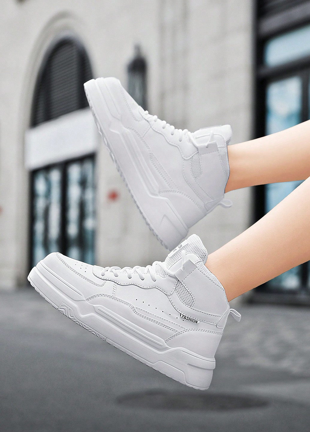 Кроссовки SHEIN белые демисезоны (340648537)