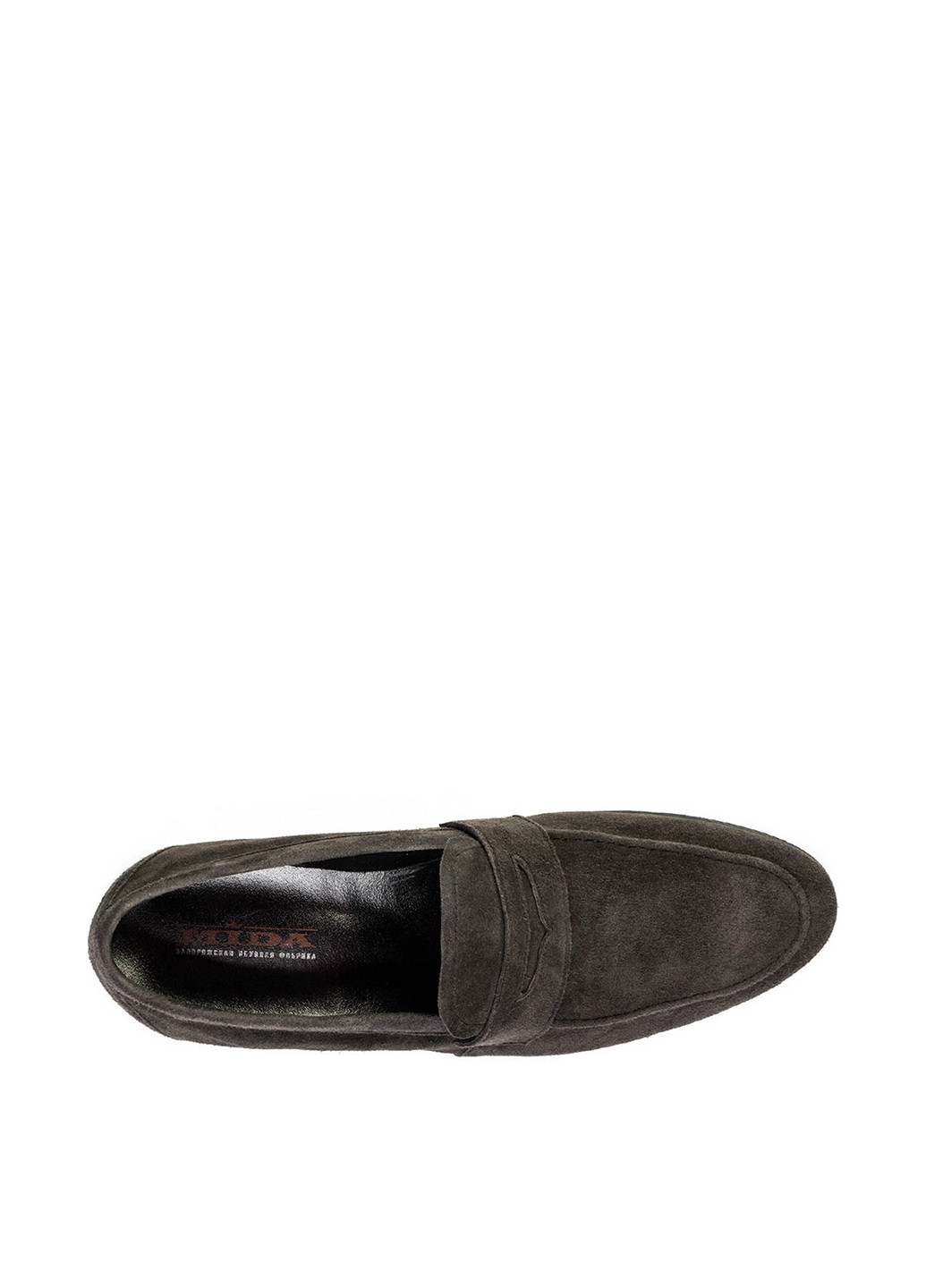 Серо-коричневые кэжуал туфли Mida без шнурков