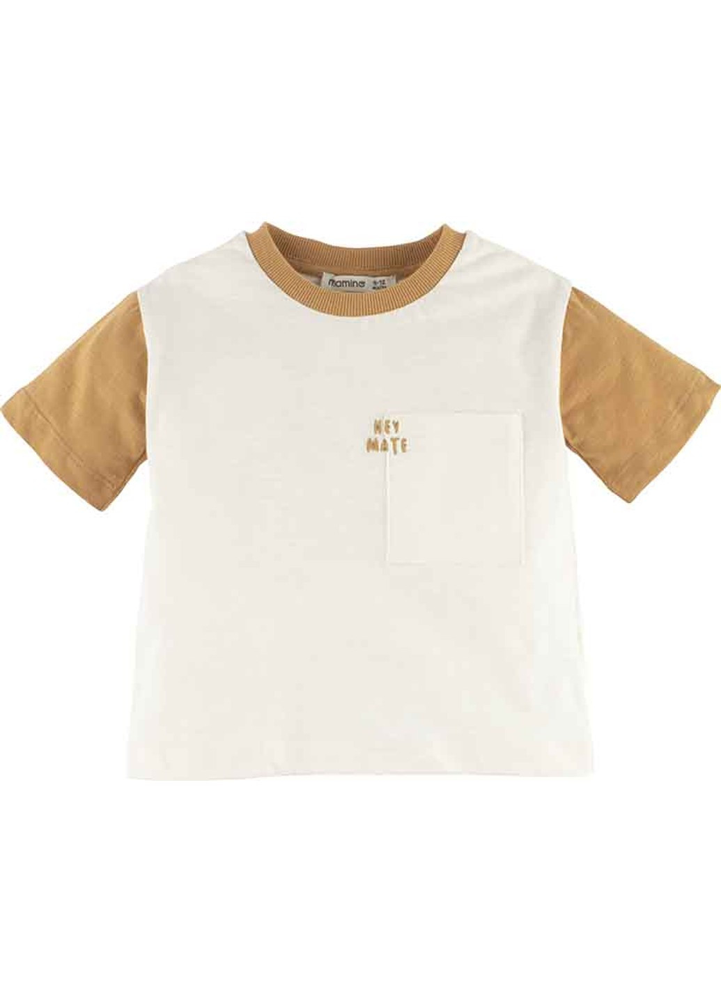 Коричневый летний комплект футболка +шорти 15139 Idil Baby Mamino