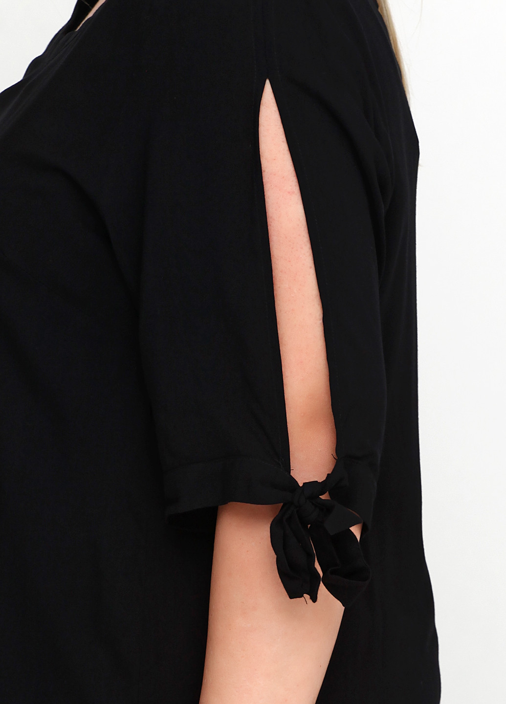 Черное кэжуал платье Adia Fashion однотонное