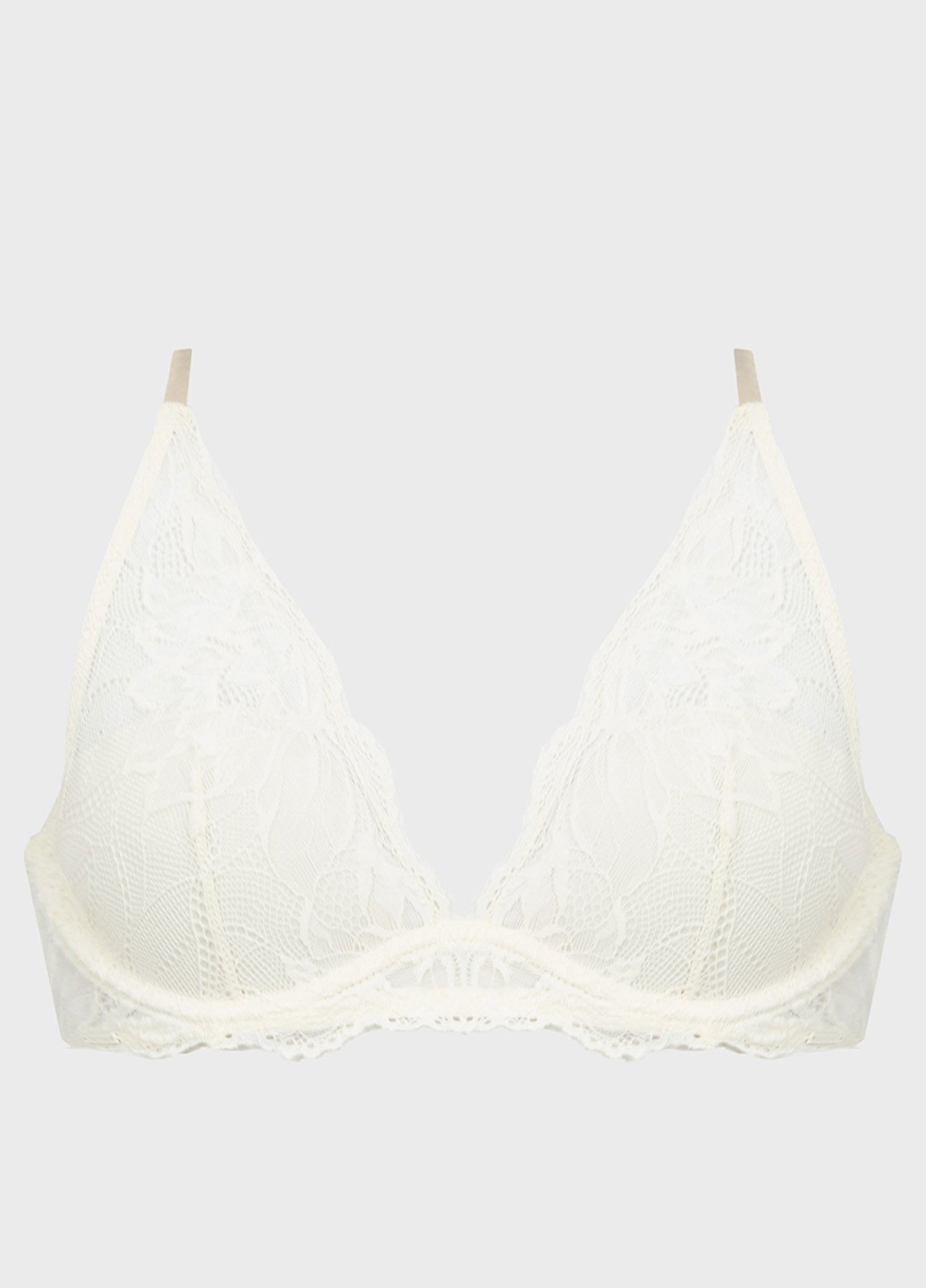 Білий мінімайзер бюстгальтер Calvin Klein з кісточками поліамід