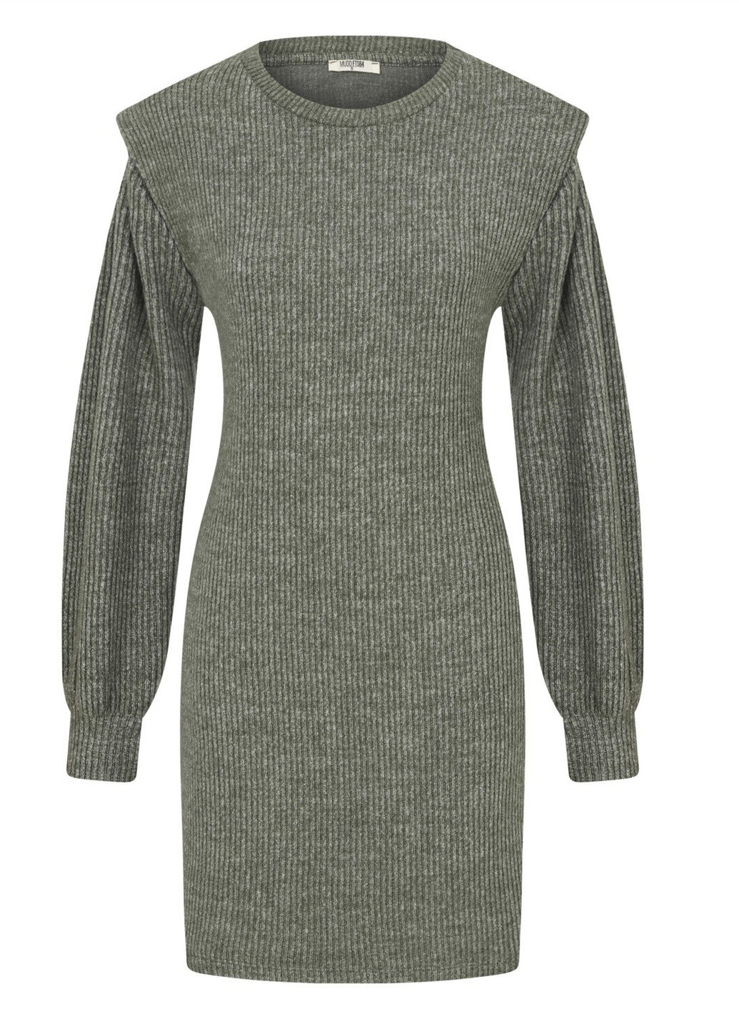 Оливкова (хакі) кежуал сукня Mudo однотонна